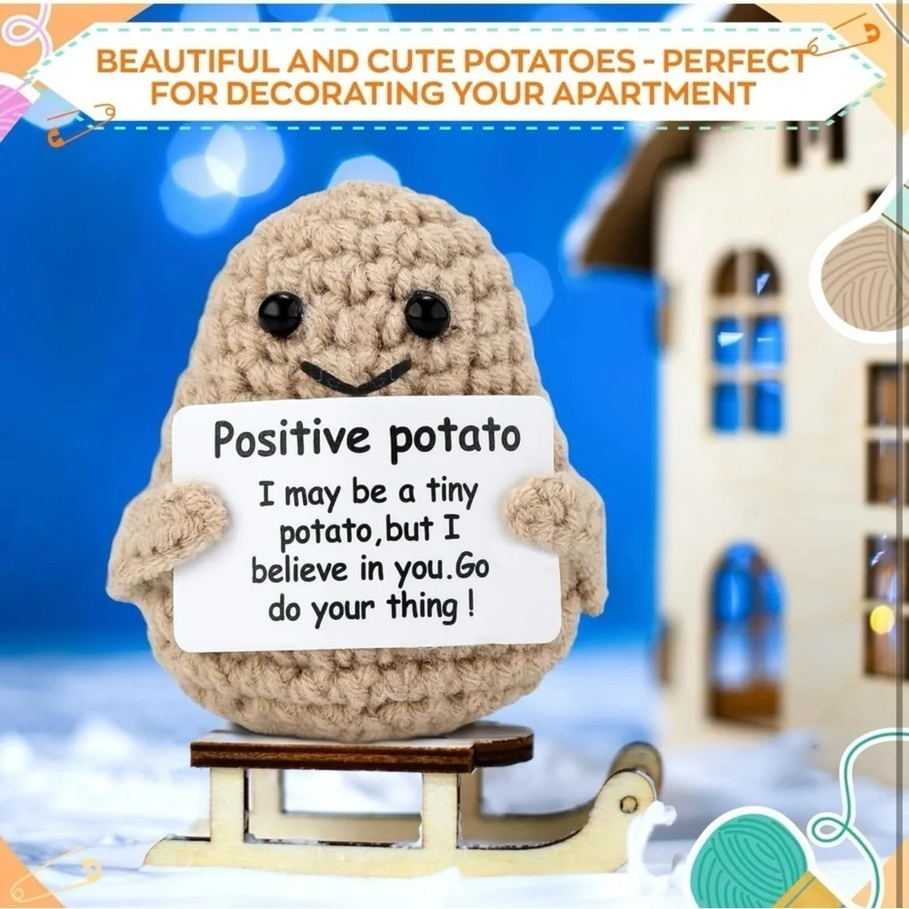 Positively Adorable New Crochet Potato: Your Tiny Companion for Joy & Motivation